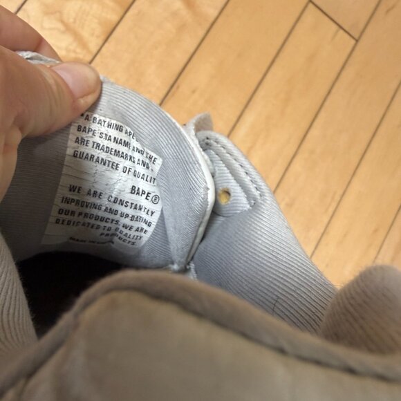 BAPE Black & White Star Sneakers Size Men's 5.5/ Women's 7.5 - Picture 10 of 12